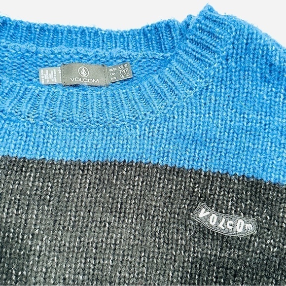 Volcom Oversized Multicolor Striped Fuzz Buster Sweater - Picture 3 of 7